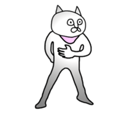 Vulgar cat man(No character ver) sticker #8400065