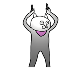 Vulgar cat man(No character ver) sticker #8400066