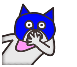 Vulgar mask cat(No character ver) sticker #8437390