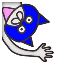 Vulgar mask cat(No character ver) sticker #8437407