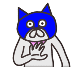 Vulgar mask cat(No character ver) sticker #8437412