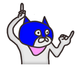 Vulgar mask cat(No character ver) sticker #8437414