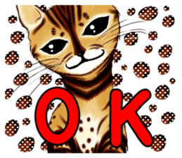 003_Bengal Cat Oscar Sticker sticker #8718807