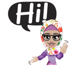 Laila Muslim Lady sticker #9028320