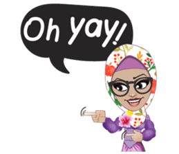 Laila Muslim Lady sticker #9028322