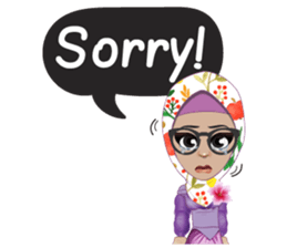 Laila Muslim Lady sticker #9028330