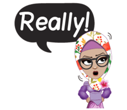 Laila Muslim Lady sticker #9028331