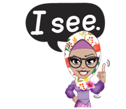 Laila Muslim Lady sticker #9028333