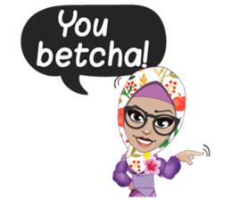 Laila Muslim Lady sticker #9028335