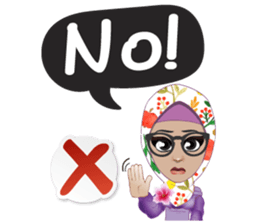 Laila Muslim Lady sticker #9028336