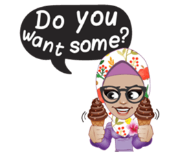 Laila Muslim Lady sticker #9028339