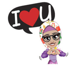 Laila Muslim Lady sticker #9028340