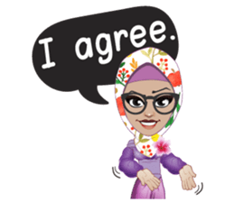 Laila Muslim Lady sticker #9028341