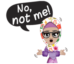 Laila Muslim Lady sticker #9028343