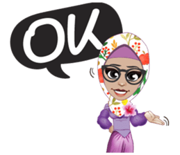 Laila Muslim Lady sticker #9028346