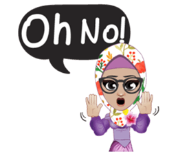 Laila Muslim Lady sticker #9028353