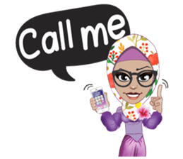 Laila Muslim Lady sticker #9028354