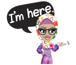 Laila Muslim Lady sticker #9028356