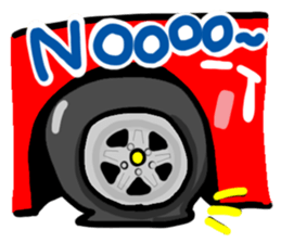 Reaction of a car2. sticker #11634107