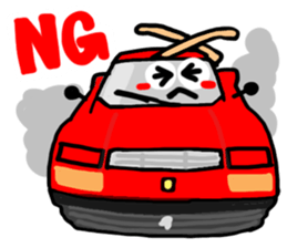 Reaction of a car2. sticker #11634112