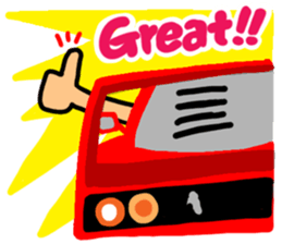 Reaction of a car2. sticker #11634120