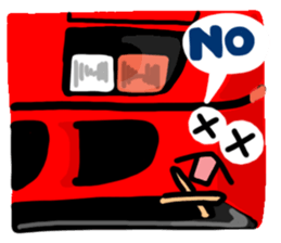 Reaction of a car2. sticker #11634124