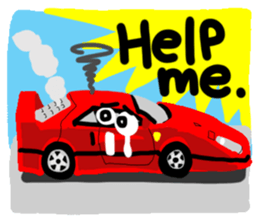 Reaction of a car2. sticker #11634131