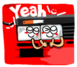 Reaction of a car2. sticker #11634133