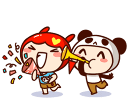 Miss Bunny & WuLa Bear's life sticker #12345006