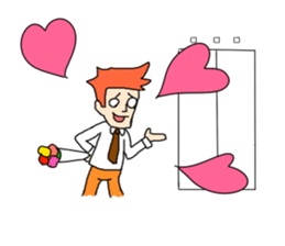 It is a sticker of the worker who isbusy sticker #465377