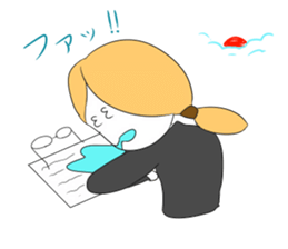 It is a sticker of the worker who isbusy sticker #465389