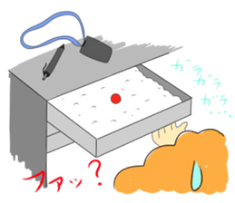 It is a sticker of the worker who isbusy sticker #465390