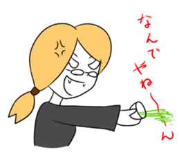 It is a sticker of the worker who isbusy sticker #465405