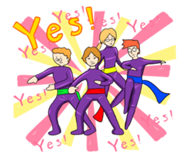 It is a sticker of the worker who isbusy sticker #465407