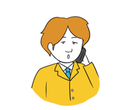 It is a sticker of the worker who isbusy sticker #465411