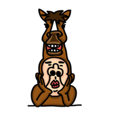 Horse man sticker #956607