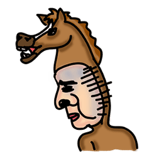 Horse man sticker #956613