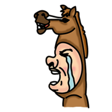 Horse man sticker #956615