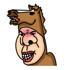 Horse man sticker #956616