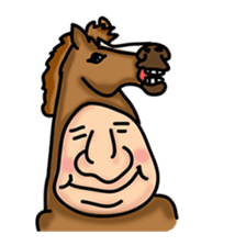 Horse man sticker #956617