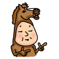 Horse man sticker #956618