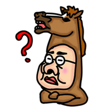 Horse man sticker #956622