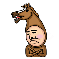 Horse man sticker #956628
