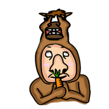 Horse man sticker #956629