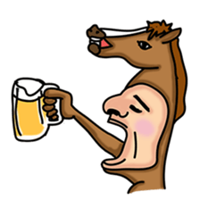 Horse man sticker #956632