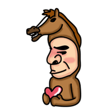Horse man sticker #956633
