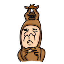 Horse man sticker #956634