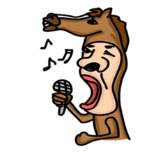 Horse man sticker #956638