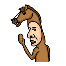 Horse man sticker #956642