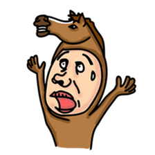 Horse man sticker #956644